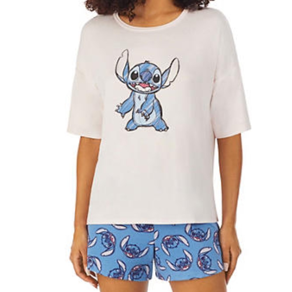 Women's Disney 100  Stitch Pajama  Set XXL NEW